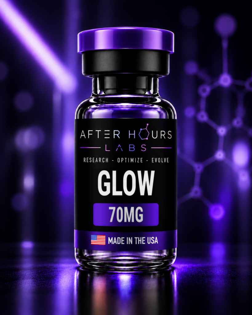 GLOW 70MG vial — After Hours Labs research product